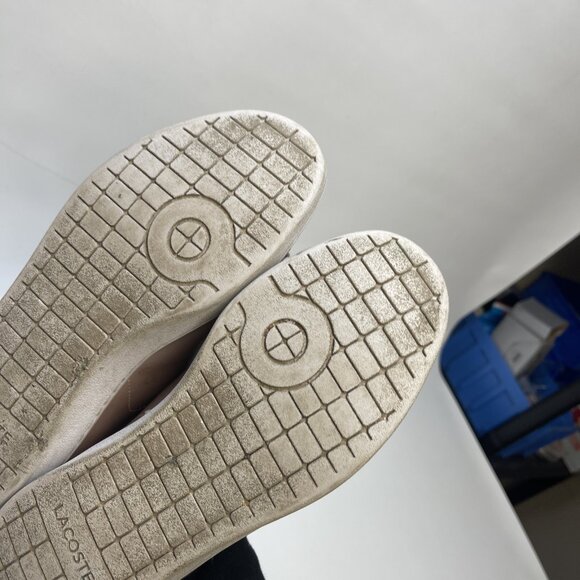 Lacoste Carnaby EVO Metallic Light Pink Sneakers Preppy Womens Size 7.5 US - Picture 6 of 14